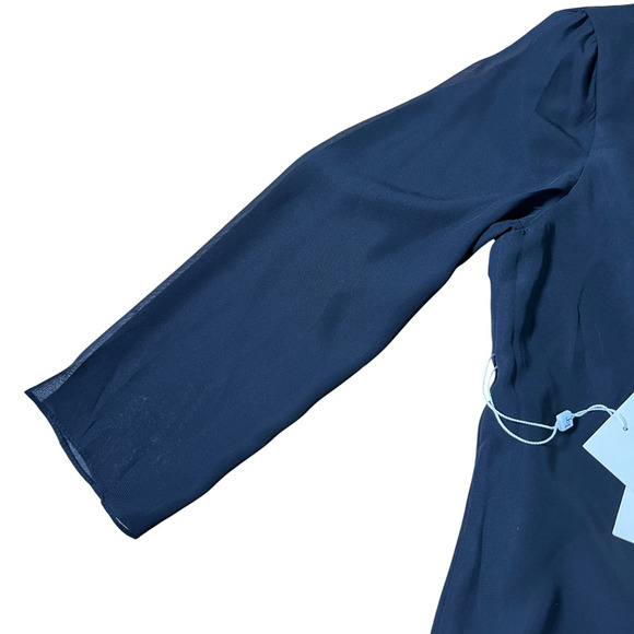 LanTing Bride Womens Chiffon Asymmetric Hem Top SIze 12 Mother of the Bride - Picture 4 of 7